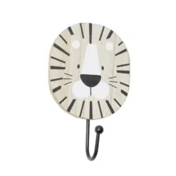 Patère crochet bois forme animaux 10xH16,5cm (3 modèles)