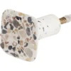 Patère murale carrée motif terrazzo polyrésine 4,3x4,3cm