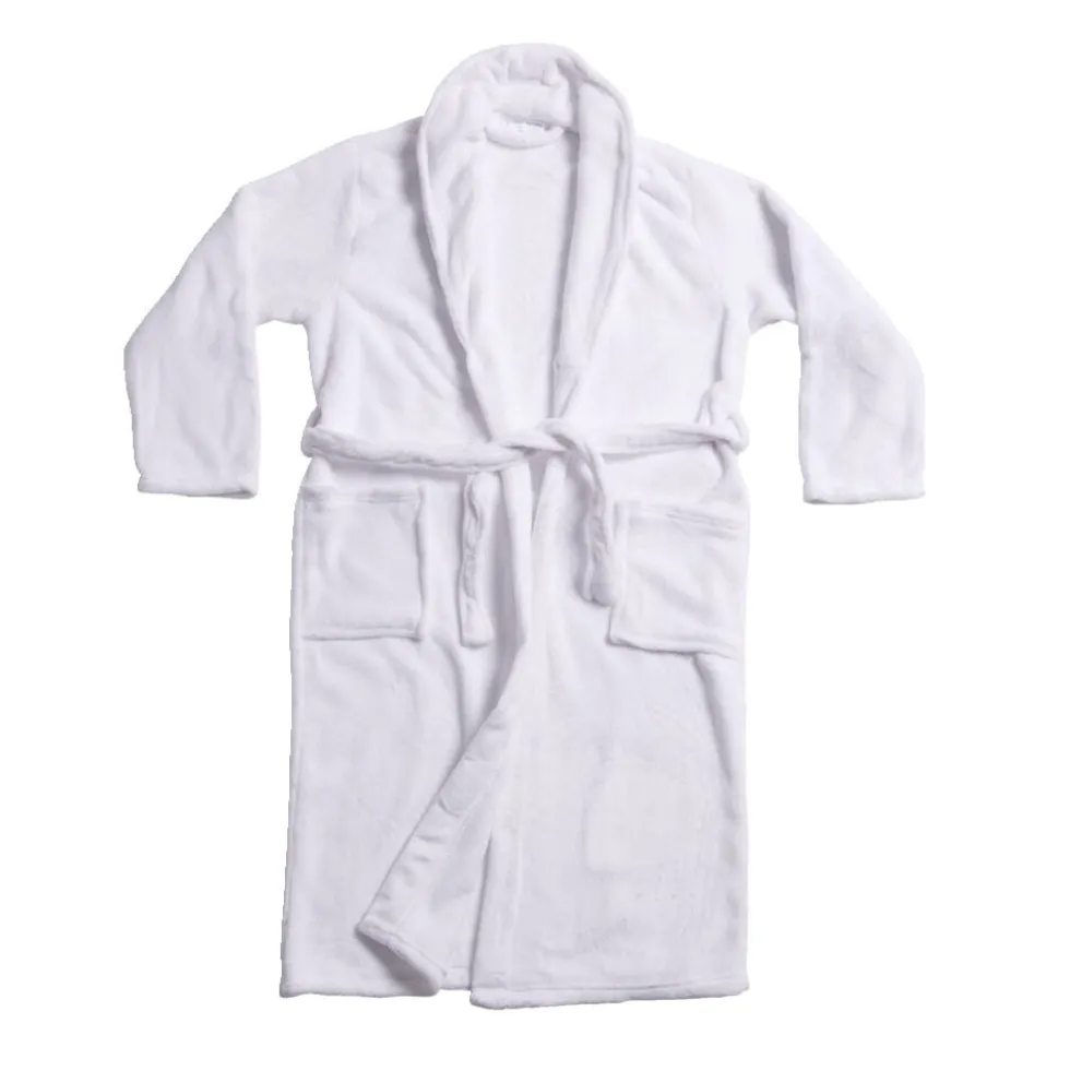 Peignoir mixte flanelle et polyester