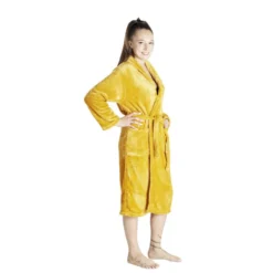 Peignoir mixte flanelle et polyester