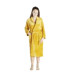 Peignoir mixte flanelle et polyester