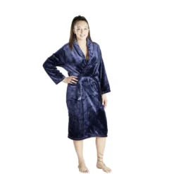 Peignoir mixte flanelle et polyester