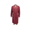 Peignoir robe de chambre mixte coton rouge TU