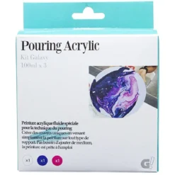 Peinture acrylique 3 couleurs
