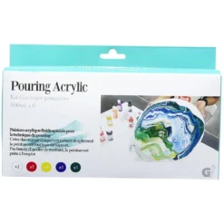 Peinture acrylique 6 couleurs