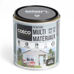 Peinture C'DÉCO tous supports 500ml noir satiné