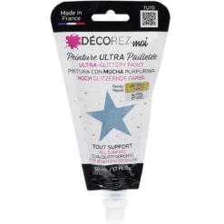 Peinture paillette bleu ciel 80ml