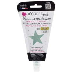 Peinture paillette vert 80ml