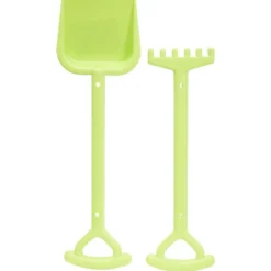 Pelle avec râteau de plage plastique