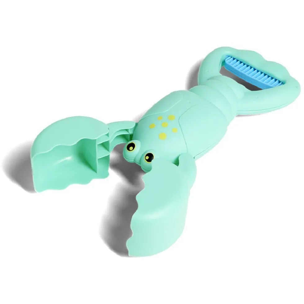 Pelle de plage forme homard bleu