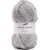 Pelote acrylique laine Cheval Blanc fil épais mélange Taïga 413 gris