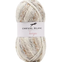 Pelote acrylique laine fil épais mélange Taïga 402 beige
