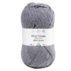 Pelote de fil à tricoter acrylique gris anthracite 100Gr
