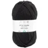Pelote de fil à tricoter acrylique noir 100Gr