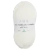 Pelote de fil à tricoter acrylique anti bouloche blanc cassé