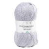Pelote de fil à tricoter acrylique paillettes bleu 100Gr