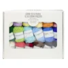 Pelote de fil à tricoter coton 18x 22gr 50m pack multicolore