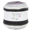 Pelote de laine toupie ton gris 510m