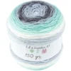 Pelote de laine toupie ton gris et vert 510m
