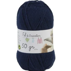 Pelote fil à tricoter acrylique 50g