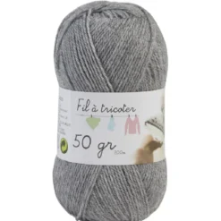 Pelote fil à tricoter acrylique 50g