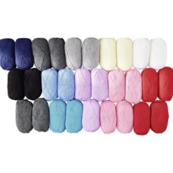 Pelote fil à tricoter acrylique 50g