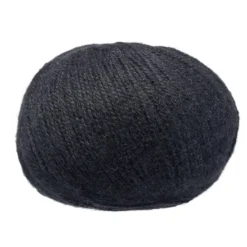 Pelote fil à tricoter acrylique et laine Cantate 50g noir