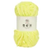 Pelote fil à tricoter 110m chenille jaune 100gr