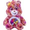 Peluche Bisounours assis multicolores 28x26xH35cm (6 modèles)