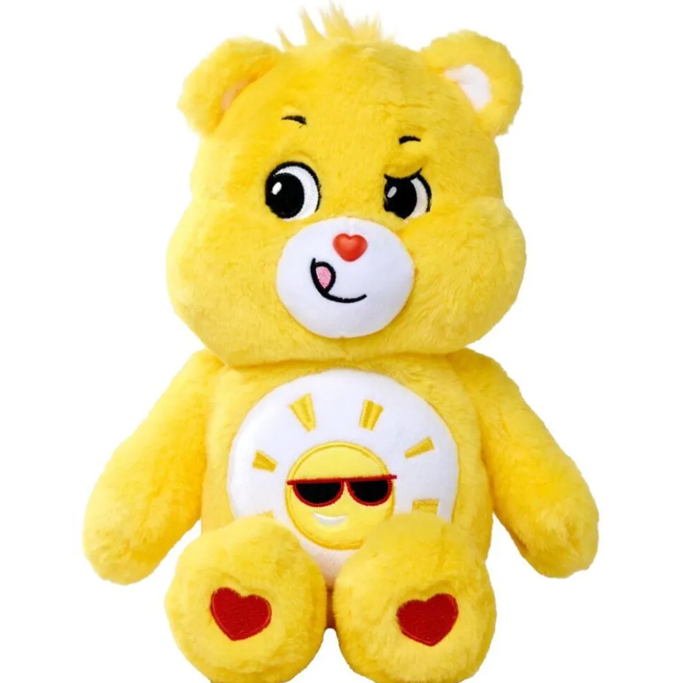 Peluche Bisounours assis multicolores 28x26xH35cm (6 modèles)