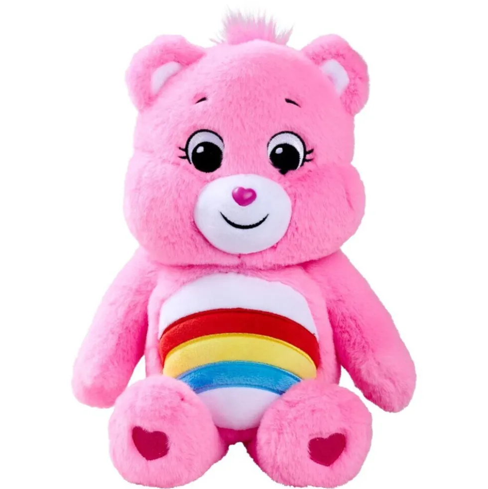 Peluche Bisounours assis multicolores 28x26xH35cm (6 modèles)