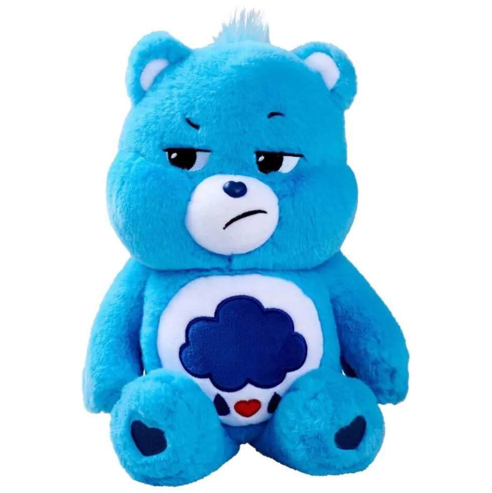 Peluche Bisounours assis multicolores 28x26xH35cm (6 modèles)