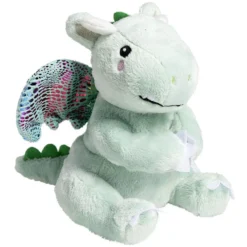Peluche dragon bleu 15x15xH19cm