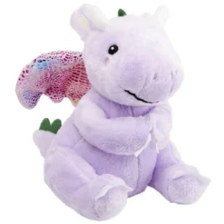 Peluche dragon polyester 19x15cm (3 modèles)