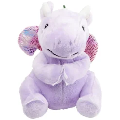 Peluche dragon polyester 19x15cm (3 modèles)