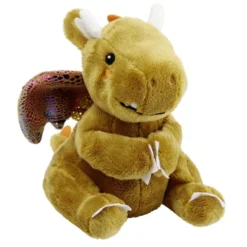 Peluche dragon polyester 19x15cm (3 modèles)