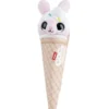 Peluche forme glace et tête animal 9,8x8,5xH26cm (6 modèles)