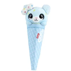 Peluche forme glace et tête animal 9,8x8,5xH26cm (6 modèles)