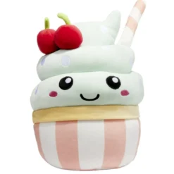 Peluche forme pâtisserie Ø36xH28cm (2 modèles)