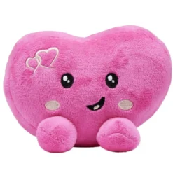 Peluche kawaii coeur rose 14xH10cm