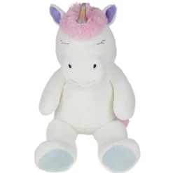 Peluche licorne blanc XL 40x30xH100cm