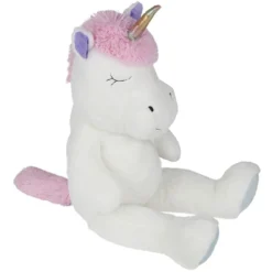 Peluche licorne blanc XL 40x30xH100cm