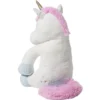 Peluche licorne polyester 80x65x65cm blanc