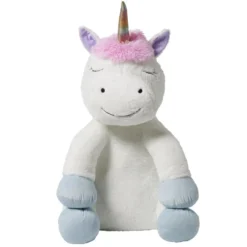Peluche licorne polyester 80x65x65cm blanc