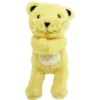Peluche lionceau polyester 28x12x6cm jaune