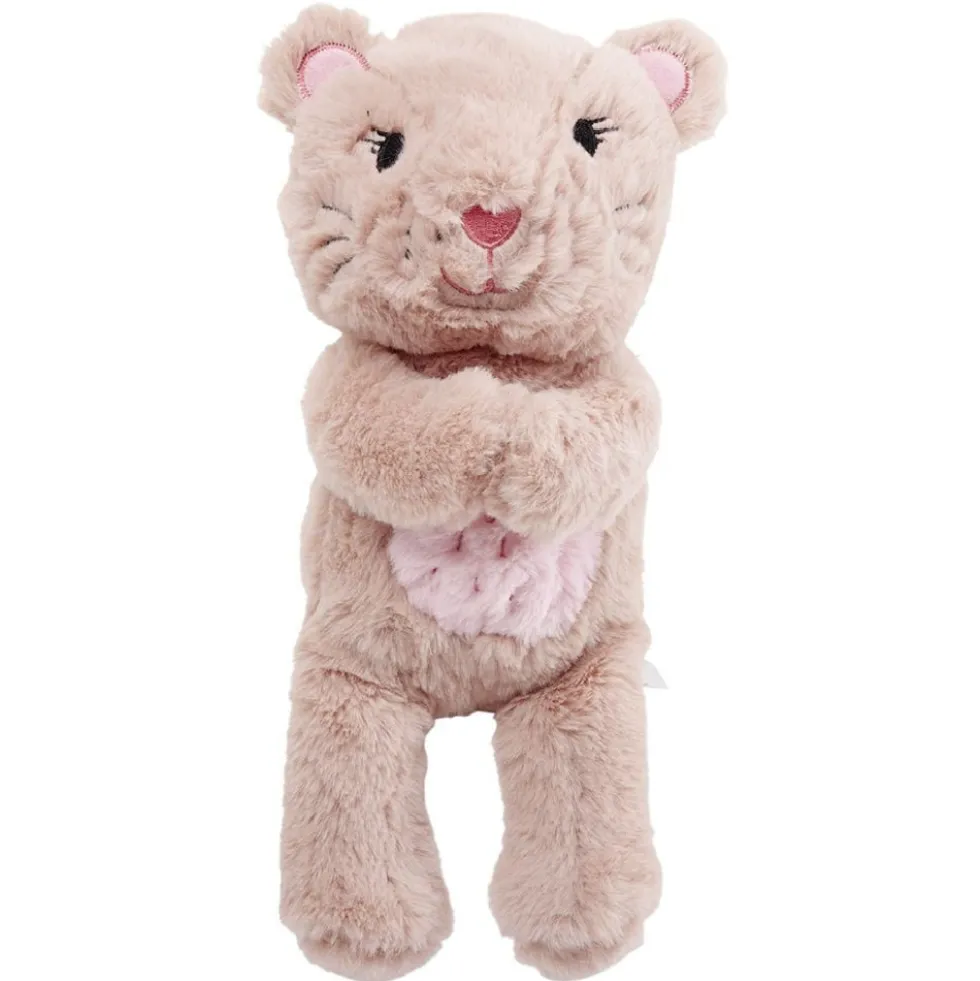 Peluche lion polyester H.22.5 cm (2 modèles)