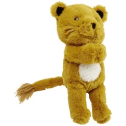 Peluche lion polyester H.22.5 cm (2 modèles)