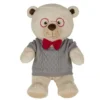 Peluche ours polyester beige H50cm