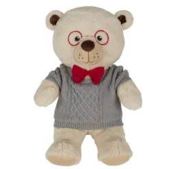 Peluche ours polyester beige H50cm