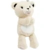 Peluche ours polyester H22,5cm (2 modèles)